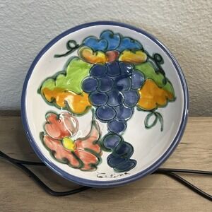 Vintage Celina Himark Hand Painted Cereal Bowl 6"‎ Fruit Grape Portugal *READ